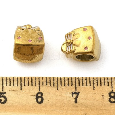 Европейские бусины из нержавеющей стали 304 STAS-D369-11G-1