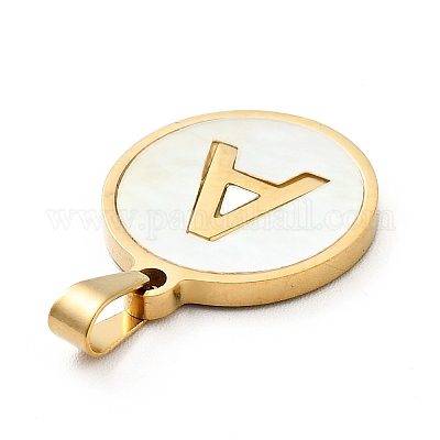 Вакуумное покрытие pvd нержавеющая сталь 304 с подвесками из белой ракушки STAS-G268-01A-G-1