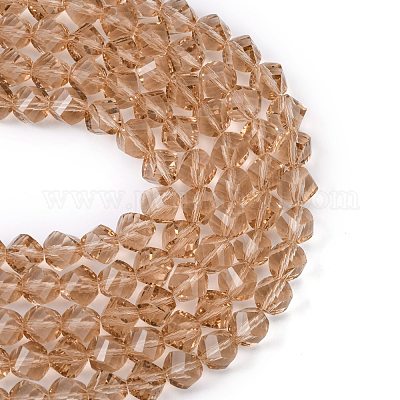 Стеклянные бусины&nbsp;GLAA-R042-8x8mm-27-1