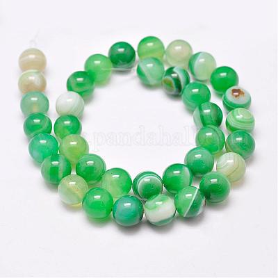 Натуральные полосатые агатовые / полосатые агатовые нити G-G962-16mm-M-1