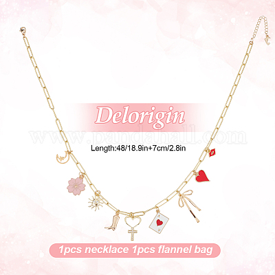 Колье из медных цепей NJEW-DR0001-09-1