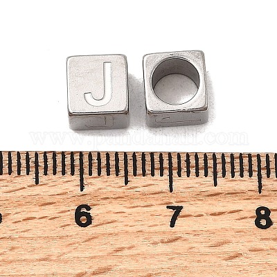 Европейские бусины из нержавеющей стали 304 STAS-D382-02J-P-1