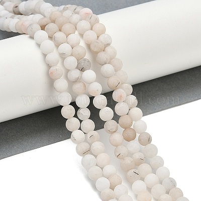 Нити бусин из натурального рутилированного кварца G-T106-326-1