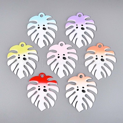 Спрей окрашены сплава большие кулоны PALLOY-T092-79M-1