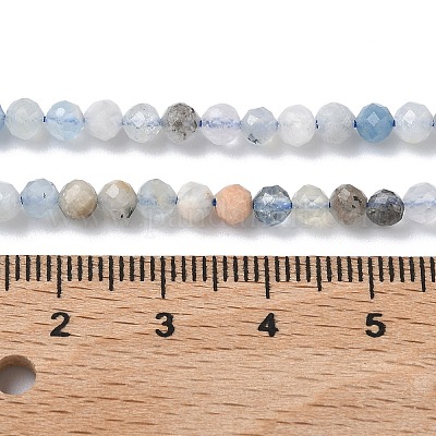 Природные Аквамарин бисер нитей&nbsp;G-L651-C09-4mm-1