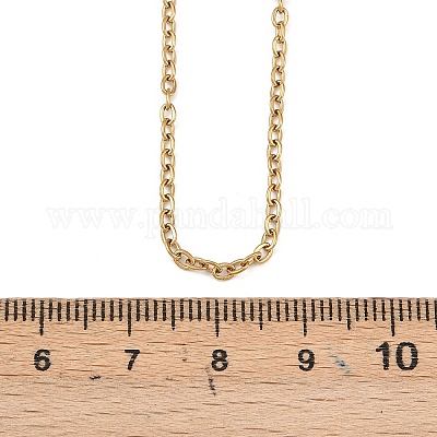 Унисекс повседневный стиль ожерелья из нержавеющей стали 304 в виде троса STAS-O037-45G-1