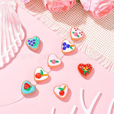 9 шт. 9-х цветные стеклянные бусины LAMP-CJ0002-45-1