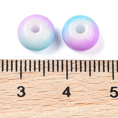 Непрозрачные с напылением стеклянные бусины X1-GLAA-G118-01N-1