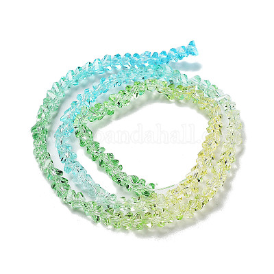 Прозрачные стеклянные бусины X-GLAA-H023-03A-1