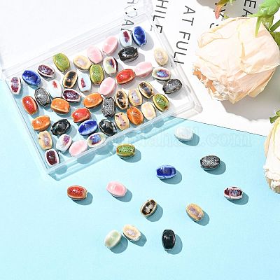 13 цвет фарфоровых бусин ручной работы PORC-FS0001-31-1