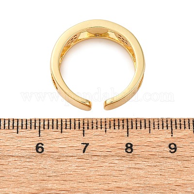 Позолоченные кольца-манжеты Heart Real 18k для девочек ZIRC-C021-11G-1-1