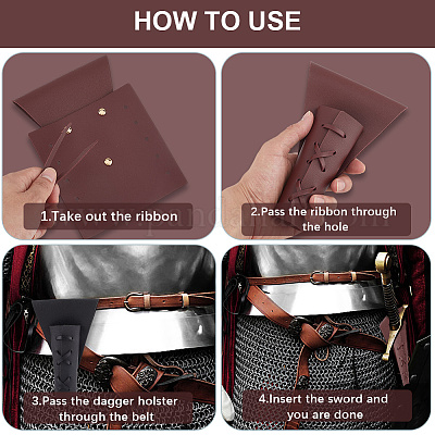 Ножны для ножей и мечей из искусственной кожи 2 цвета FIND-CL0001-10B-1