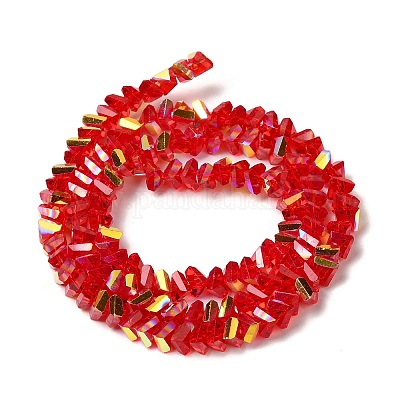 Прозрачные стеклянные бусины EGLA-P061-04A-AB07-1