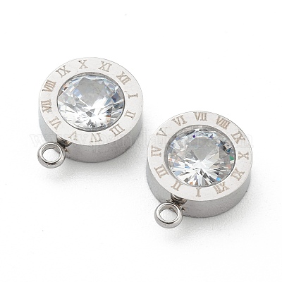 Подвески из нержавеющей стали 304 со стразами X-STAS-Z009-17P-1