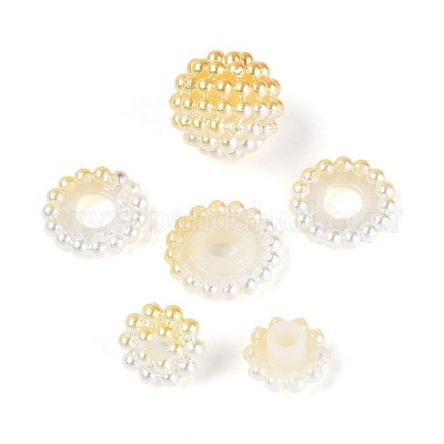 Имитация жемчуга акриловые&nbsp;OACR-T004-15mm-15-1