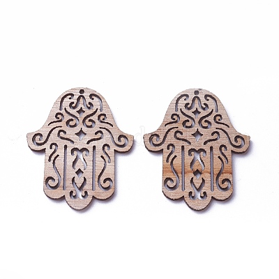 Неокрашенного дерева подвески WOOD-I004-44-1