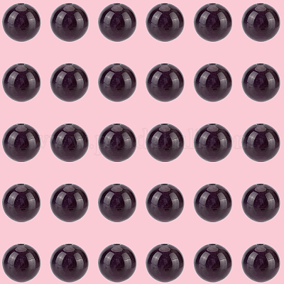 120 Stück natürliche runde Amethystperlen&nbsp;G-PA0001-16B-1