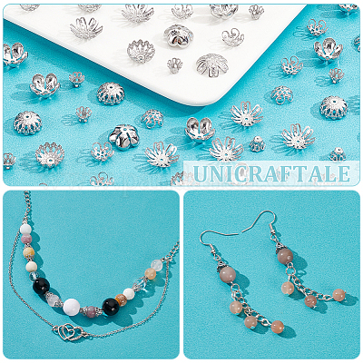 150 шт. 5 стиля колпачков из нержавеющей стали 304 STAS-UN0060-37-1