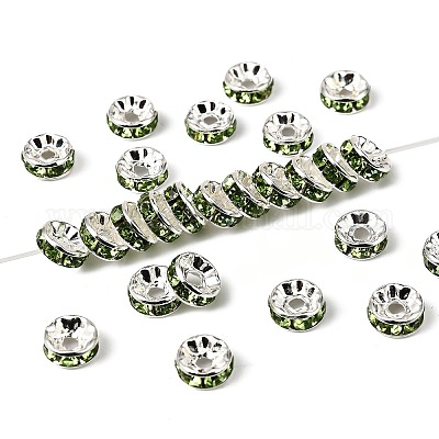 Латунь марки А горный хрусталь Spacer бисер RB-A014-Z8mm-07S-1