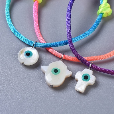 Регулируемые нейлоновые браслеты BJEW-JB04364-04-1