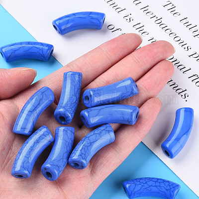 Непрозрачные акриловые бусины с краклеем X1-MACR-S372-001N-013-1