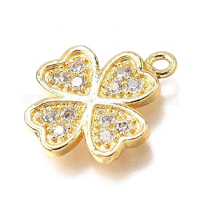 Латунные микро проложить кубического циркония подвески KK-D385-02G-01-1