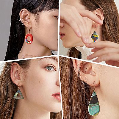 DIY резцы установить серьги изготовление наборов для поиска DIY-SZ0007-28-1