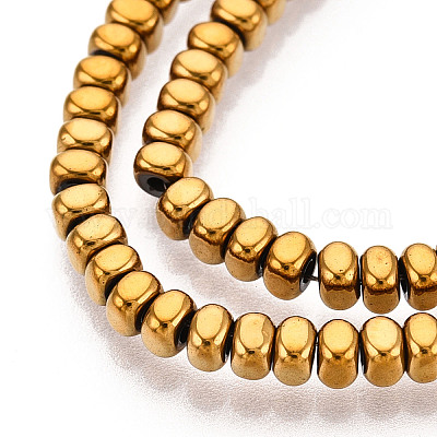 Гальванические нити из синтетических немагнитных гематитовых бусин G-T139-61B-1