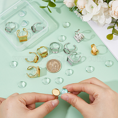 Набор для самостоятельного изготовления колец для манжет из нержавеющей стали 201 и 304 DIY-HS0001-52-1