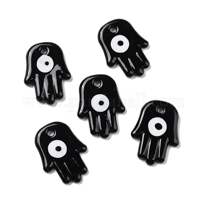 Ручной зла подвески бусины глаз&nbsp;LAMP-O018-02B-1