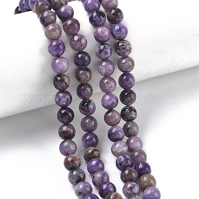 Естественно чароитовыми бисер пряди&nbsp;G-C270-O02-04-1