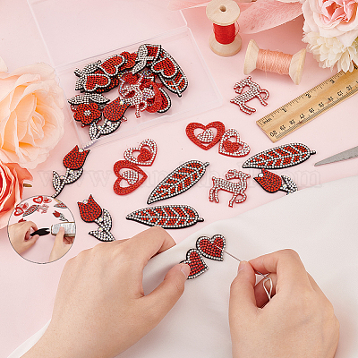 24 шт. 6 аппликации на тему Дня святого Валентина PATC-FG0001-68-1