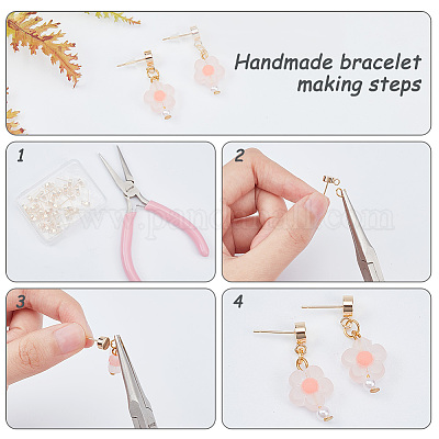 30 шт. латунные серьги-гвоздики KK-BC0010-58-1