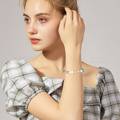 Латунные бусины&nbsp;KK-PH0004-35-WH-1