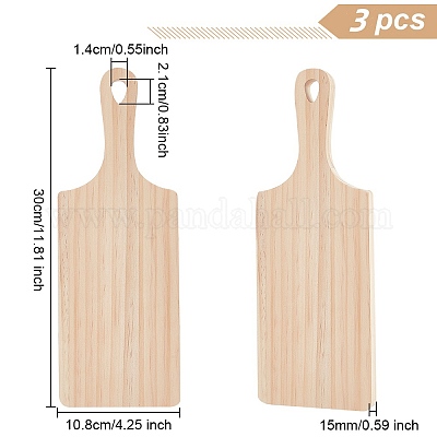 Разделочная доска из сосны с ручкой AJEW-WH0250-93A-1