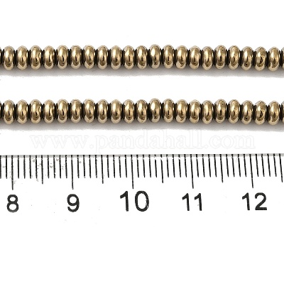 Гальванические нити из синтетических немагнитных гематитовых бусин G-I364-I01-01C-1