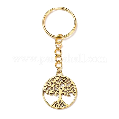 Брелок с подвеской из сплава в тибетском стиле KEYC-JKC00336-1