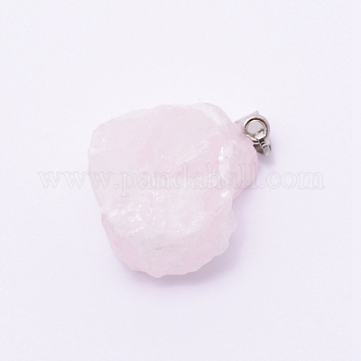 Природного розового кварца подвески G-CJC0002-02C-1