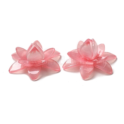 Цветочные непрозрачные акриловые бусины SACR-C002-35-1