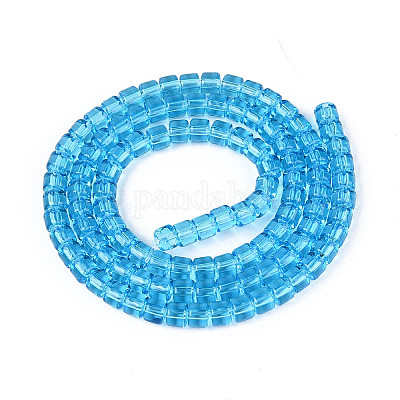 Прозрачные стеклянные бусины GLAA-N065-4x4mm-A05-1