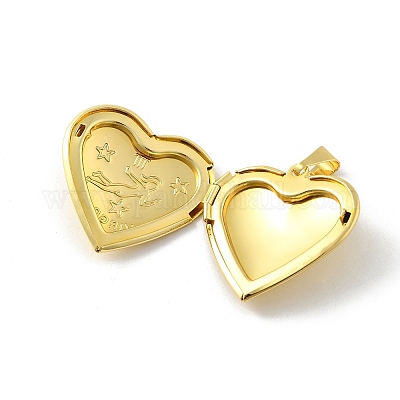 Подвески латуни медальон KK-C092-25G-02-1