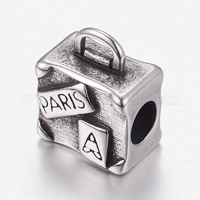 Европейские бусины из нержавеющей стали 304 STAS-P173-142AS-1