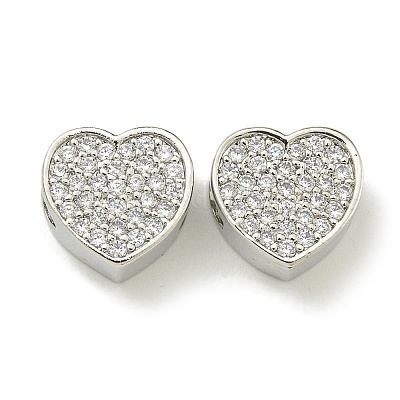 Стойки обшивки латунь микро проложить кубического циркония бусы KK-K386-16P-1