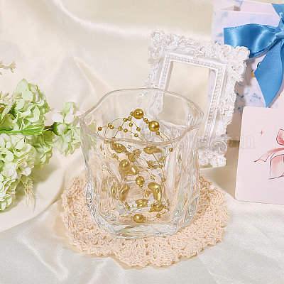 Пластиковые бусины с имитацией жемчуга KY-WH0041-04A-1