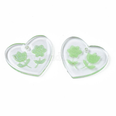 Прозрачные смоляные подвески RESI-N030-001A-1