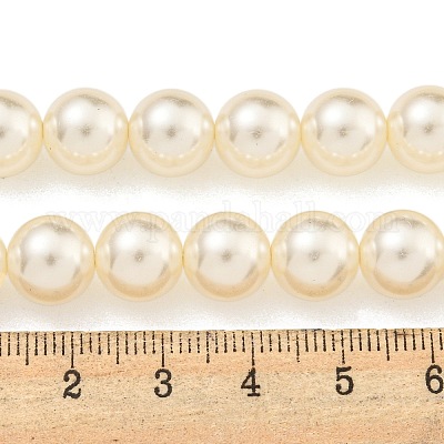 Стеклянные жемчужные бусины HY-G002-01E-02-1