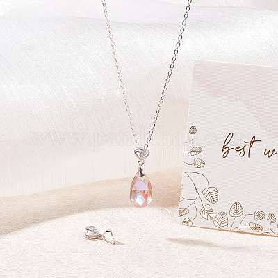 Антикоррозийные 2 шт. 925 подвески из стерлингового серебра с микропаве из кубических цирконий STER-BBC0005-51P-1