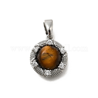 Латунные микро проложить кубического циркония подвески KK-S517-03P-1