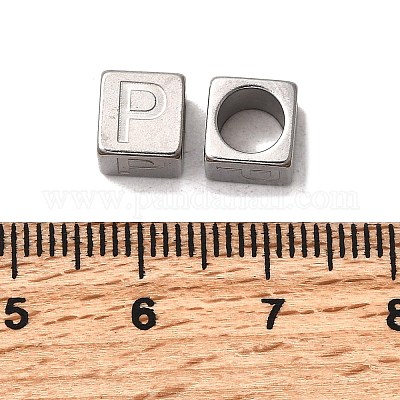 Европейские бусины из нержавеющей стали 304 STAS-D382-02P-P-1