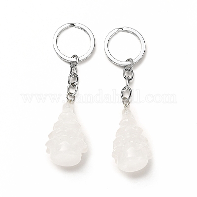 Брелок из натурального кварцевого хрусталя G-G997-D08-1